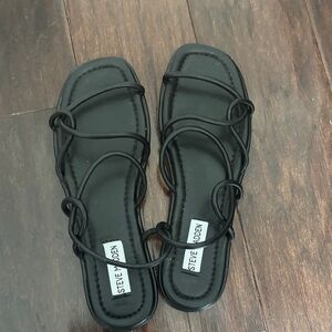 Steve Madden Black Strappy Sandals- brand new!